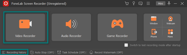 select the Video Recording mode