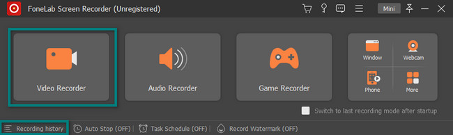 select the Video Recording mode