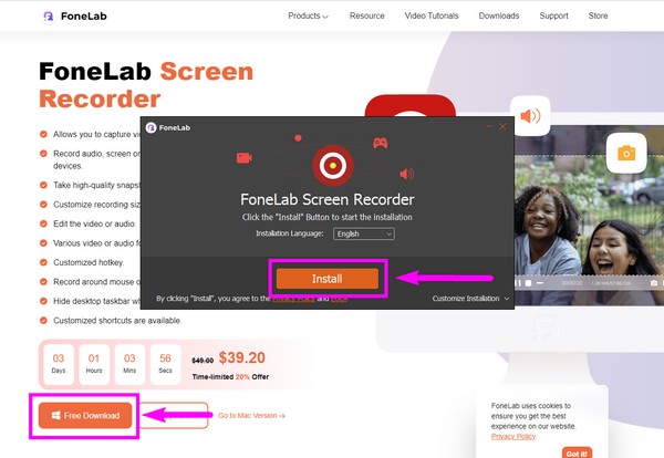 click the Install button