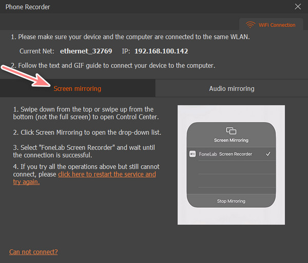 follow the Screen Mirroring instructions
