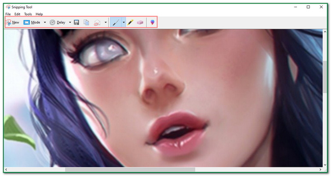 clicking the Email icon