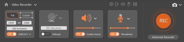 customize for screen recording