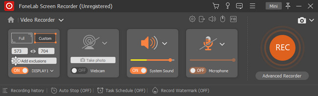Select the Custom button