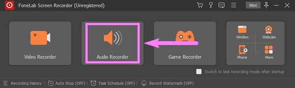 selecteer in plaats daarvan de audiorecorder