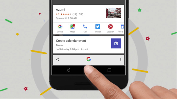 capture d'écran google now