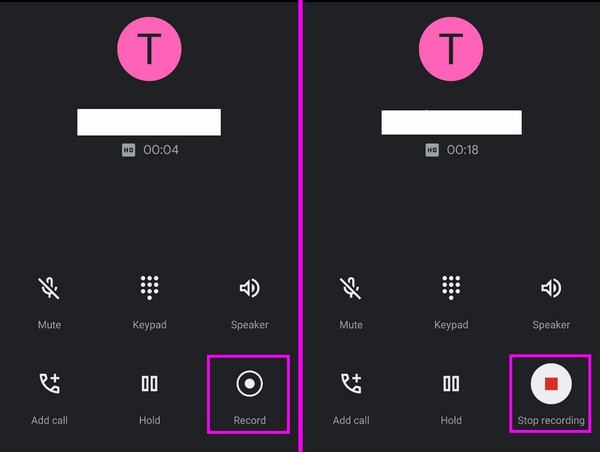 record conversation via phone app