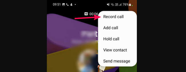 tap record call button