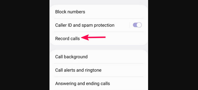tap record calls button