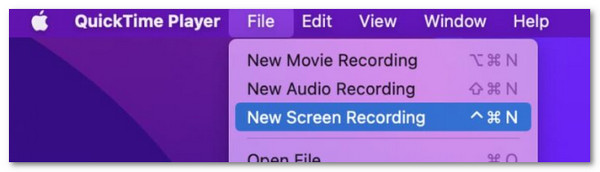 Click New Screen Recording Button