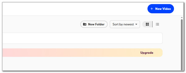 Click New Video Button