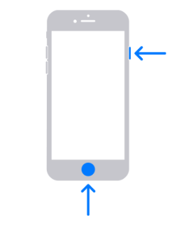 Screenshot on iPhone with Home Button