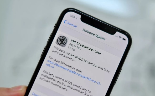 Actualización de ios 12