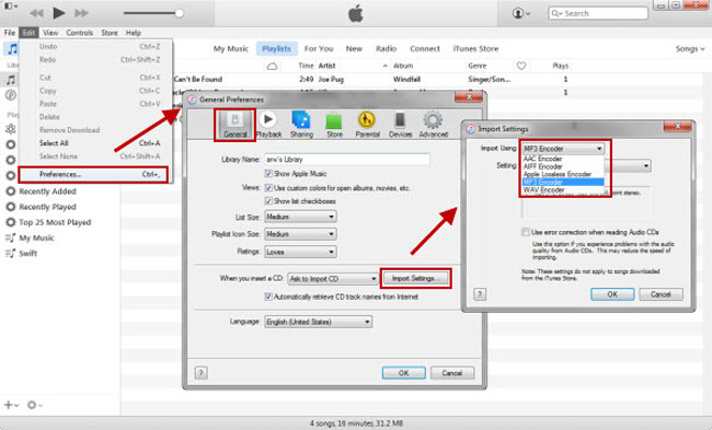 extract audio from video using iTunes