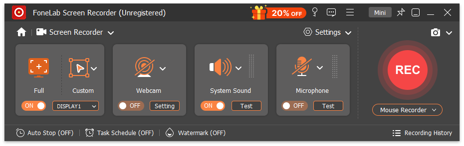 main interface