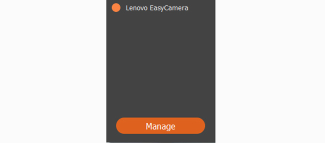manage webcam camera