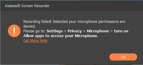 Microphone Camera Permission Disabled