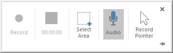 ppt screen record settings