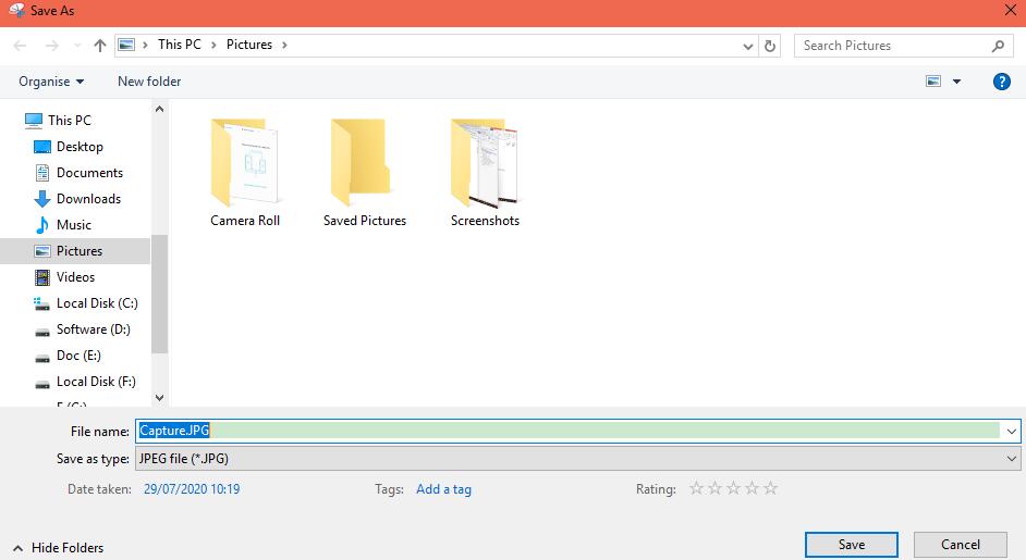 previous folder
