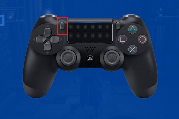 ps4 vezérlő megosztási gomb