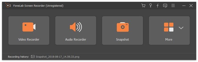 eseguire lo screen recorder fonelab