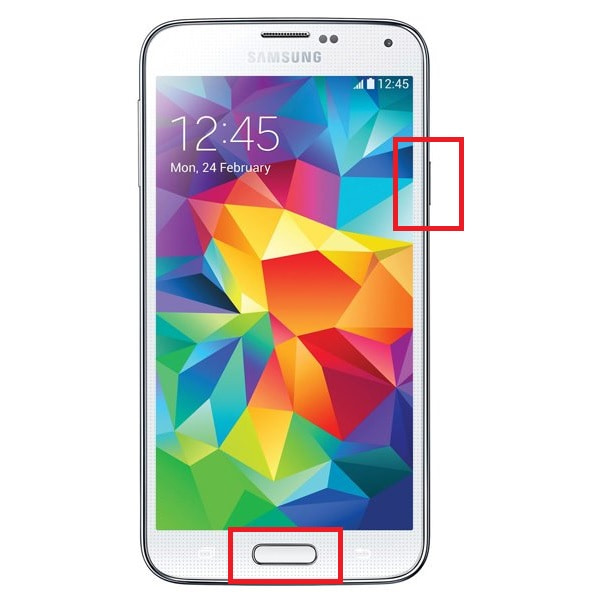 samsung s5 kuvakaappaus