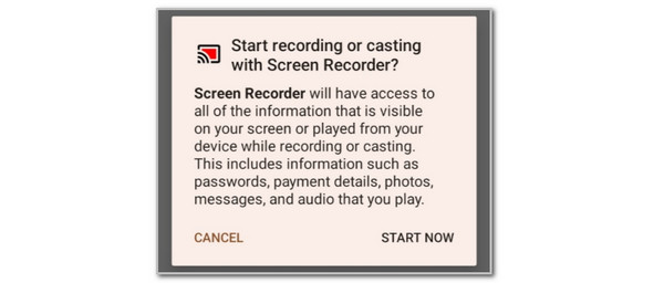 Tap Start Now Button