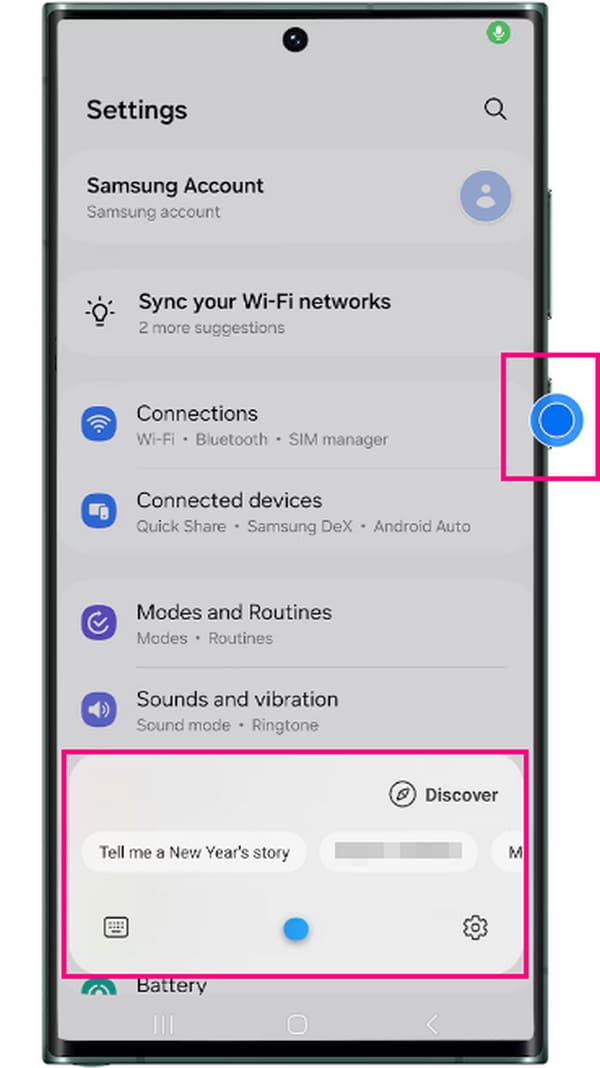 Screenshot Samsung Through Bixby