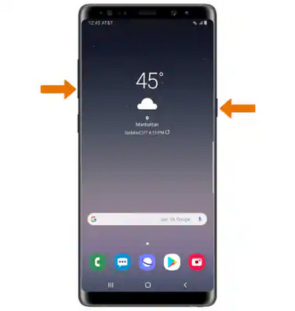 Screenshot Samsung With Buttons