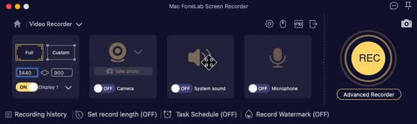 recording options