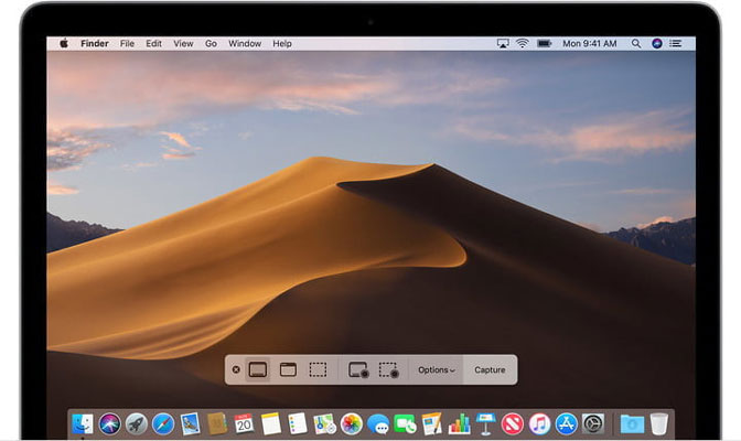 grabación de pantalla en mojave