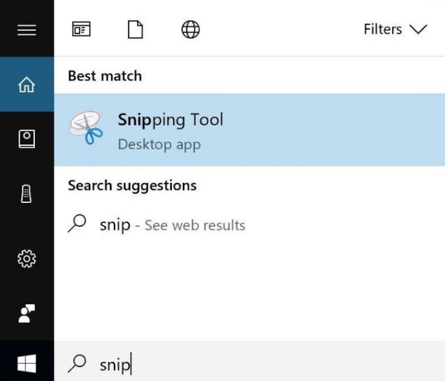 screenshot on toshiba with snipping tool