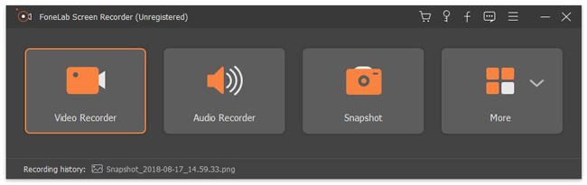 select the video recorder mode