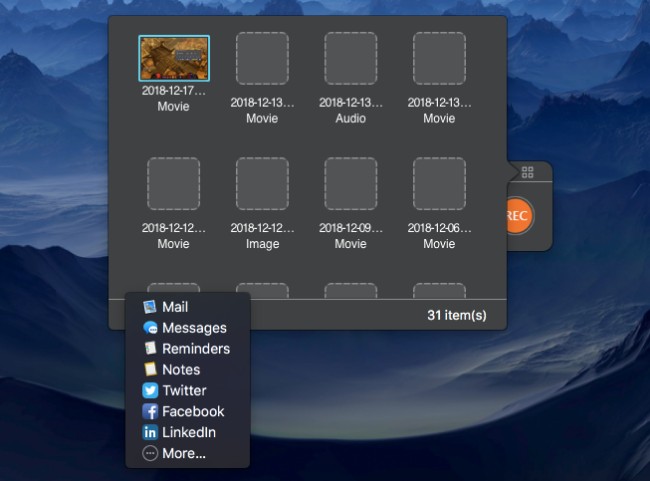 share the recorded gameplay file