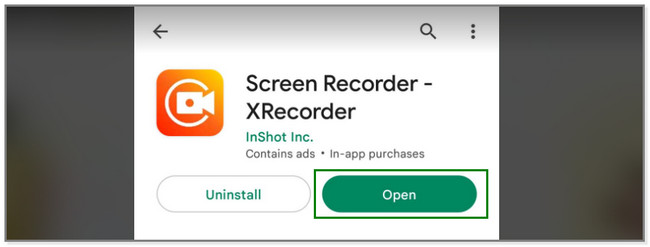 escriba XRecorder en su barra de búsqueda