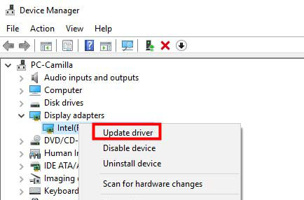 Update Uninstall Drivers