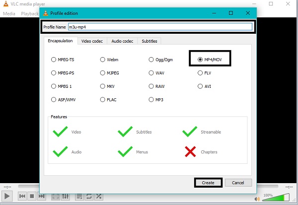 output format