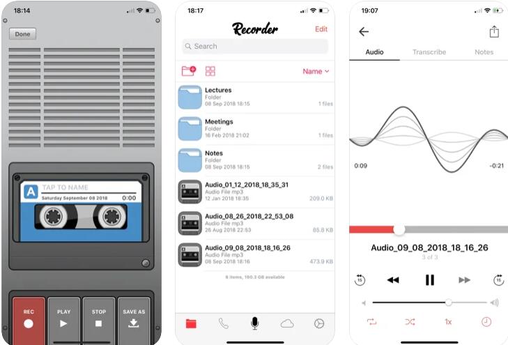 grabadora de voz y editor de audio