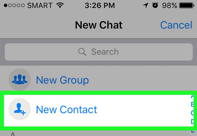 whatsapp add contact