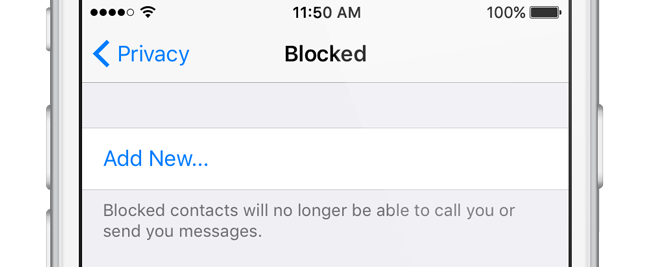 whatsapp block contact iphone