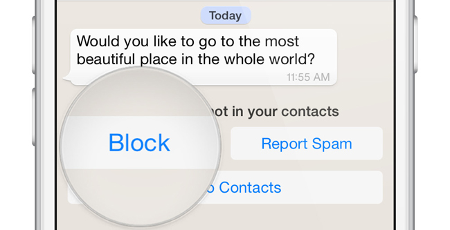 Blockieren Sie WhatsApp-Kontakte