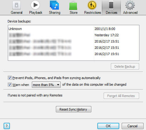 Check iPhone iTunes Backup
