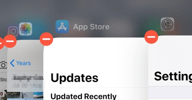 close iphone x apps