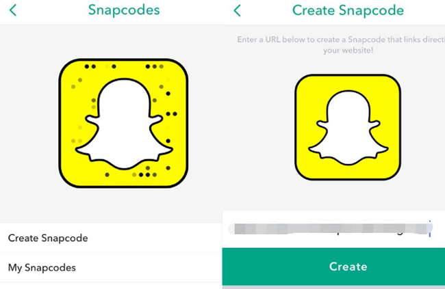 creare uno snapcode