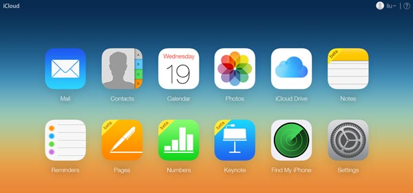 Logga in iCloud