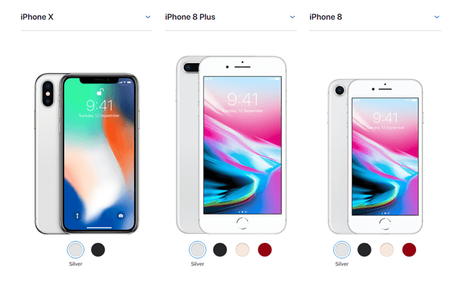 iPhone X έναντι iPhone 8