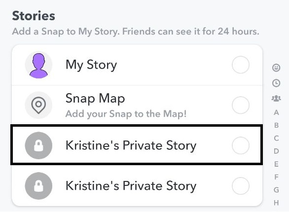 Snapchat Private Telegraph