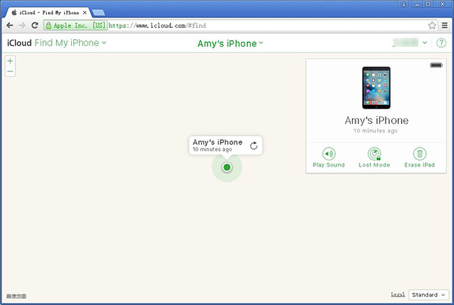 Slet iPhone fra iCloud