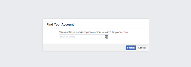 återställ facebook-lösenordet