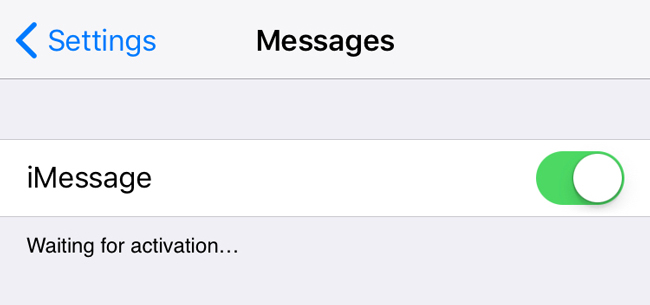 riavviare imessage