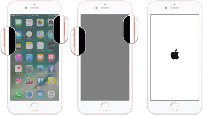 Restart iPhone 7